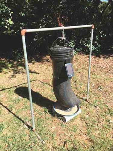 Solar-Powered Automatic Chicken Feeder